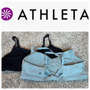 Athleta Sports Bras - Black and Gray